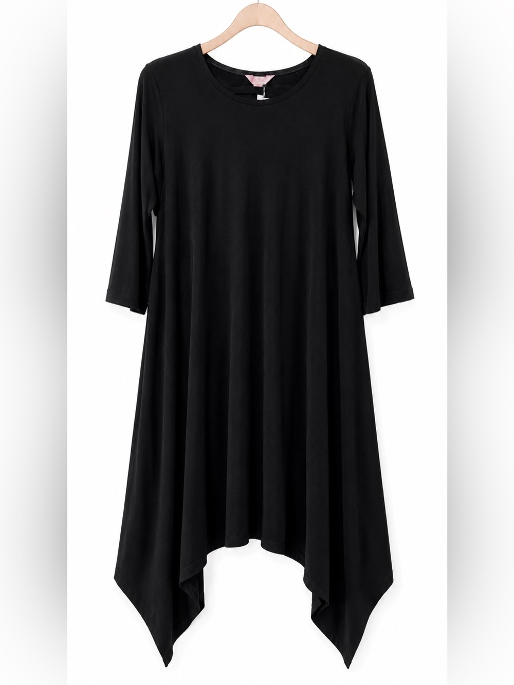 Black Asymmetrical Women’s Dress - Classic Minimalist